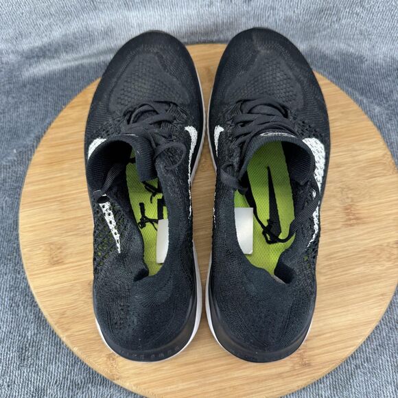Nike Free RN Flyknit Running Shoes Womens Size 11 Black White 942839-001 - Picture 6 of 10